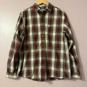 Carhartt Essential Plaid Longsleeve Flannel Shirt  Mens Size L